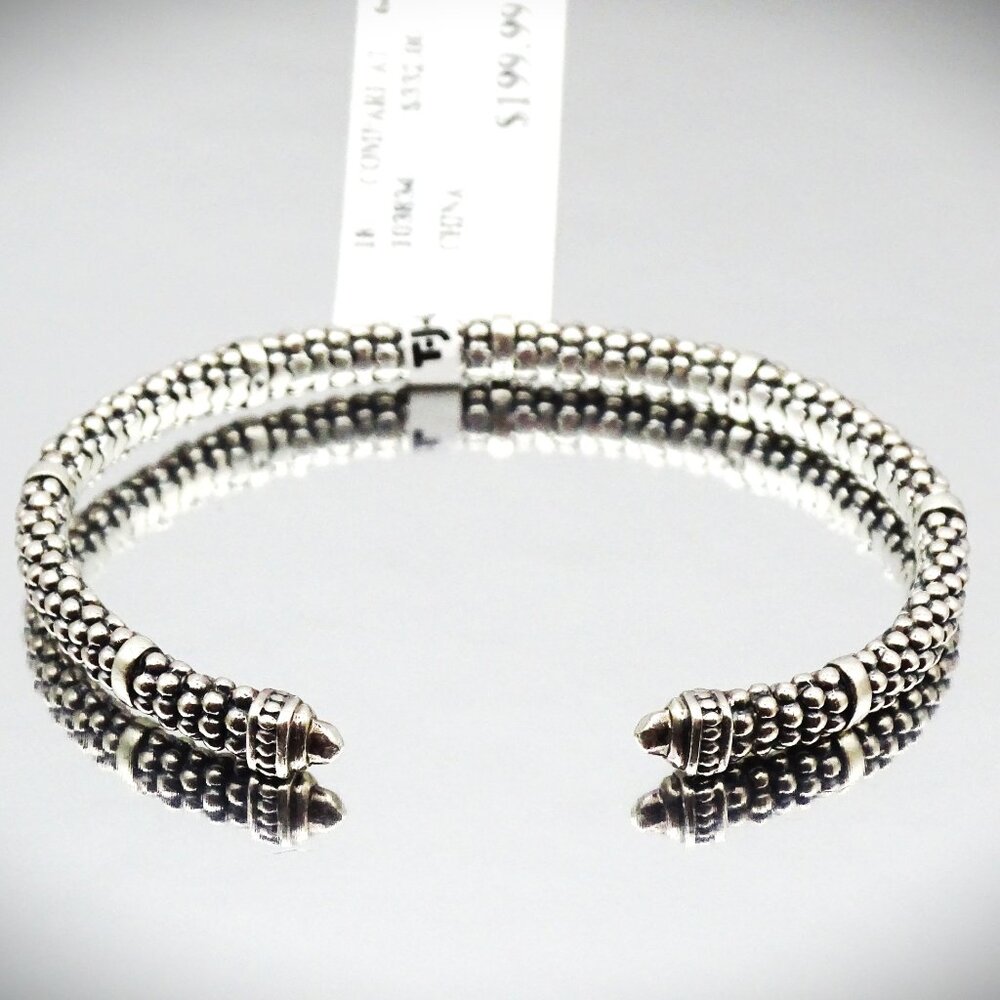 LAGOS Caviar Sterling Silver 6mm Cuff Bracelet